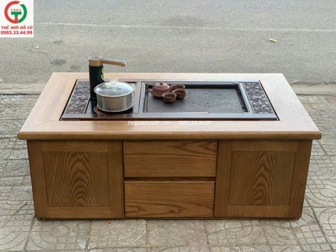 Bàn trà khung gỗ thanh lý