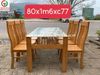 Bộ bàn ghế ăn gỗ sồi thanh lý