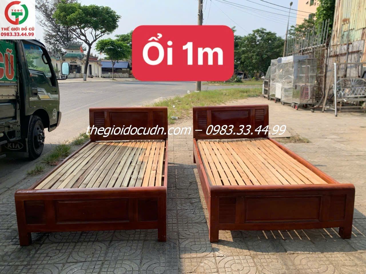 Giường gỗ thanh lý