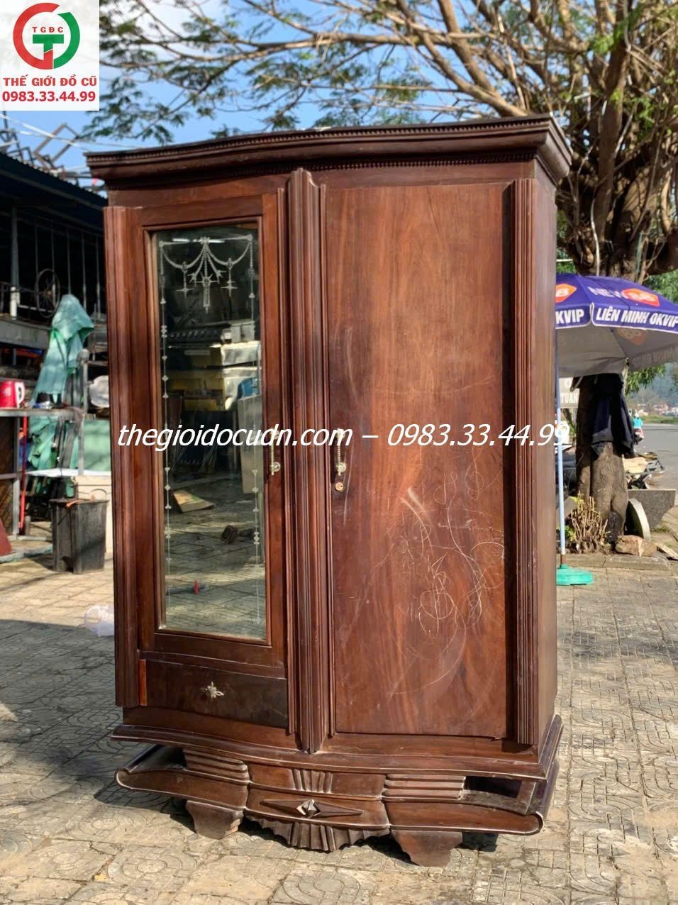 Tủ áo quần xưa 2 cánh thanh lý