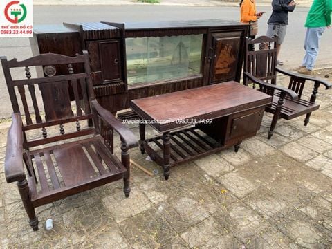 Combo bàn ghế xưa, tủ buffet thanh lý