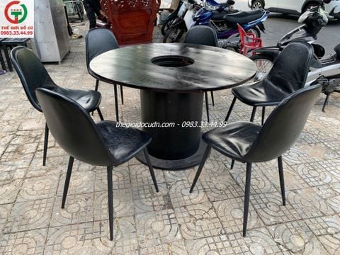 Bàn tròn nhà hàng nướng thanh lý