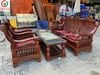 Salon gỗ kèm nệm thanh lý