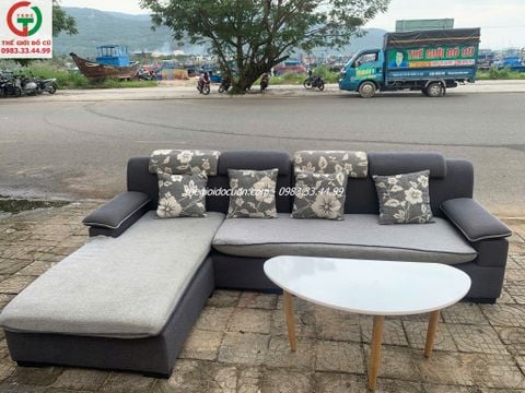 Sofa góc màu xám thanh lý