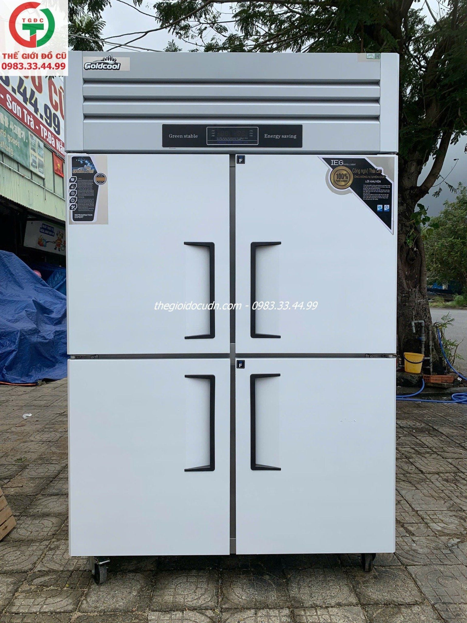 Tủ đông inox 4 cánh thanh lý