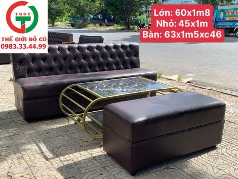 GHẾ SOFA BĂNG ĐỆM DA