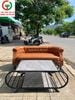BÀN GHẾ SOFA BĂNG ĐỆM DA BÀN TRÀ MẶT ĐÁ
