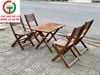 BÀN GHẾ CAFE GỖ XẾP TRƯỜNG HẢI