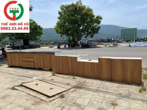 COMBO TỦ BẾP MDF LÕI XANH MẶT ĐÁ