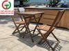 BỘ BÀN GHẾ CAFE GỖ XẾP TRƯỜNG HẢI