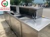 QUẦY PHA CHẾ INOX LIỀN KỆ