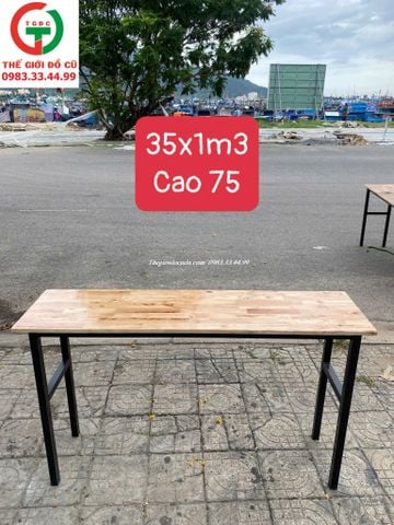 BÀN HỌC BĂNG GỖ CHÂN SẮT