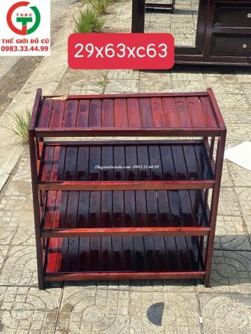 KỆ GỖ GIÀY DÉP 4 TẦNG