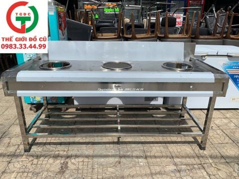 BẾP KHÈ INOX 3 HỌNG