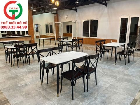 BÀN GHẾ ĂN NHÀ HÀNG GHẾ LƯNG X