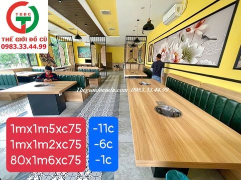 BÀN ĂN NHÀ HÀNG LẨU NƯỚNG