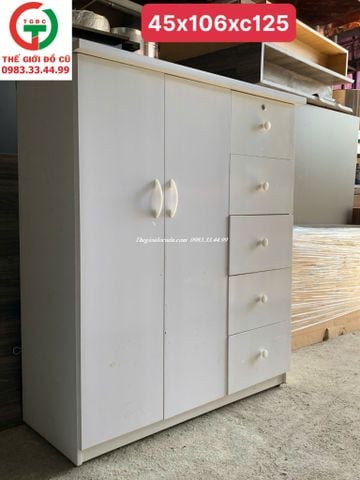 TỦ NHỰA ÁO QUẦN TRẺ EM 2 CÁNH 5 NGĂN