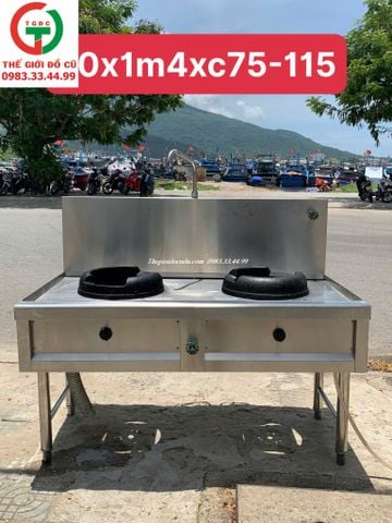 BẾP  KHÈ INOX 2 HỌNG