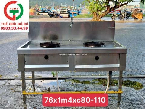 BẾP KHÈ INOX 2 HỌNG