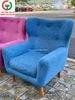 GHẾ SOFA ĐỆM CAFE KHUNG CHÂN GỖ SỒI
