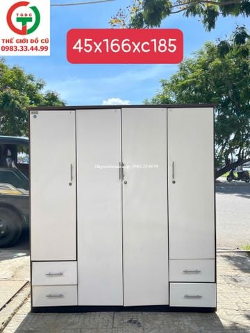 TỦ ÁO QUẦN 4 CÁNH GỖ MDF