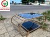 BÀN TRÀ MẶT ĐÁ KHUNG SẮT MÀU ĐỒNG