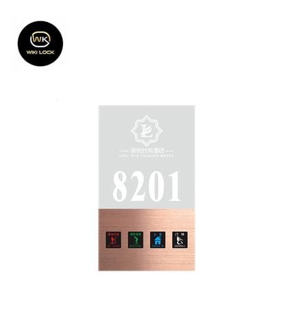 Bảng số phòng khách sạn có đèn Led Wiki WK-RN02