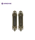 Khóa cửa lùa Archie AS1034-C04-B5, Màu Đồng Xanh