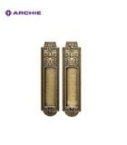 Khóa cửa lùa tân cổ điển Archie AS1034-C02-25- màu Đồng Xanh
