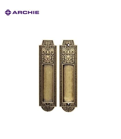Khóa cửa lùa tân cổ điển Archie AS1034-C02-25- màu Đồng Xanh