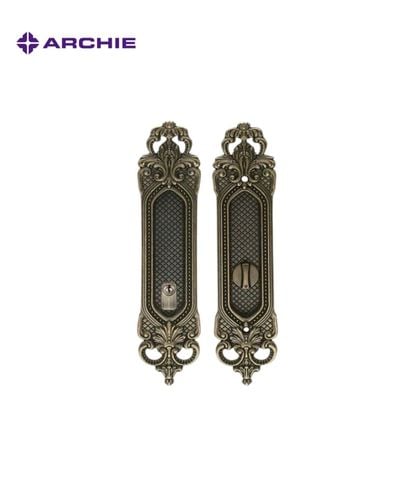 Khóa cửa lùa Archie AS2031-C04-B5, màu đồng xanh