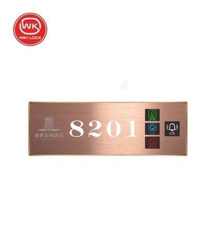 Bảng số phòng khách sạn có đèn Led Wiki WK-RN01