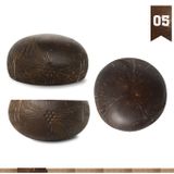 Chén (Bát) Gáo Dừa Họa Tiết Hoa Văn