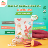 Bánh gạo ăn dặm hữu cơ cho bé Nobi Nobi từ 6 tháng tuổi