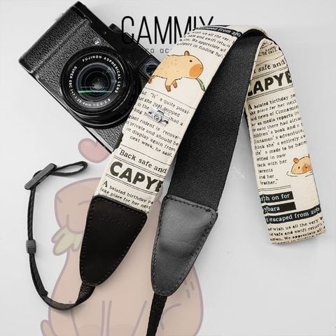  Dây đeo máy ảnh dành cho máy Fujifilm, Canon, Nikon, Sony, Olympus.... -  Camera Strap - Capybara - MadebyCammix - Dễ th 