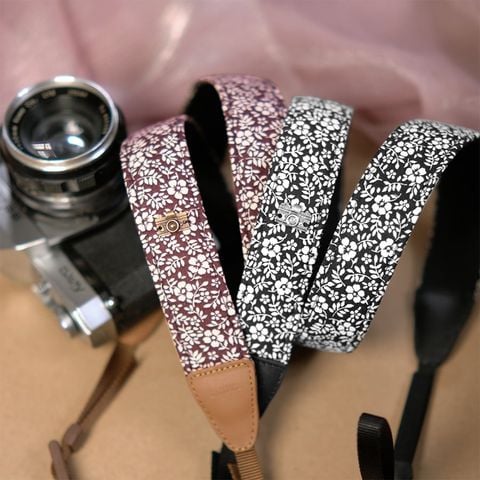  [NEW] Dây đeo máy ảnh - Camera Strap Blossom bay dành cho máy ảnh Sony, Fujifilm, Canon - Hồng cute - by Cammix 