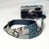 [NEW] Dây đeo máy ảnh hoạ tiết Nhật Bản - Hana - Hoa - Xanh Denim - Camera Strap Blossom bay dành cho máy ảnh Sony, Fujifilm,