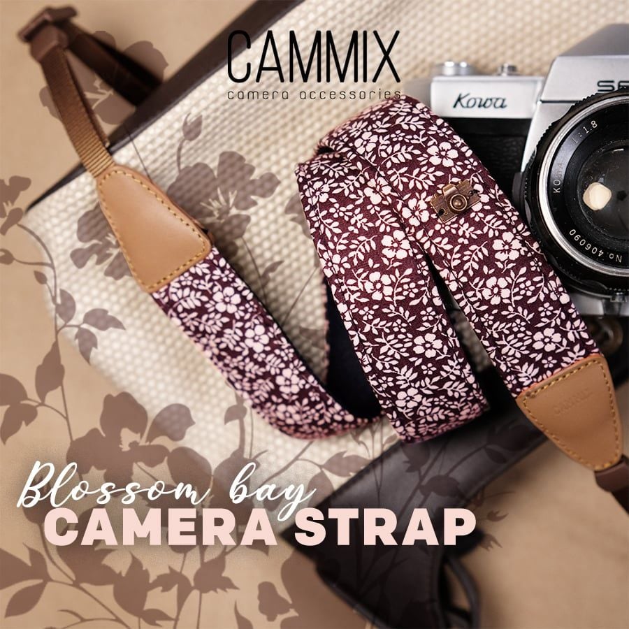 [NEW] Dây đeo máy ảnh - Camera Strap Blossom bay dành cho máy ảnh Sony, Fujifilm, Canon - Hồng cute - by Cammix