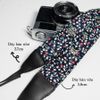 [CAMMIX] Dây đeo máy ảnh dành cho máy Fuji, Canon, Nikon, Sony.. - Camera Strap - MadebyCammix - Xanh Navy - Hoa