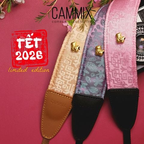  [LIMITED] BST Dây đeo máy ảnh Tết Đoan Ngọ 2026 Made by Cammix - Gấm lụa cao câp - Made in Vietnam 