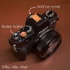 Bộ nút shutter button và hotshoe cover (gài flash) bằng gỗ thật dành cho máy Fujifilm
