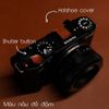 Bộ nút shutter button và hotshoe cover (gài flash) bằng gỗ thật dành cho máy Fujifilm