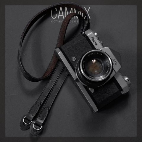  Dây đeo máy ảnh da thật Minimal Leather Strap - By Cammix - Dành cho máy Fuji, Nikon, Canon, Olymlus.... 