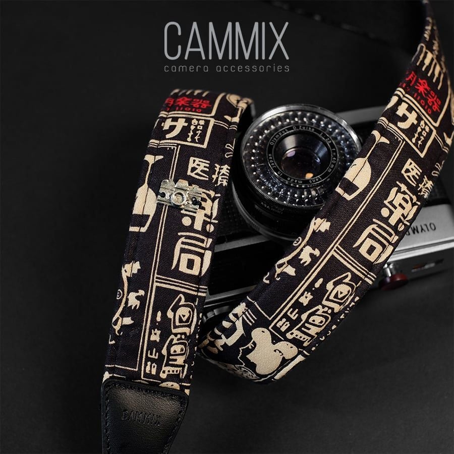 Dây đeo máy ảnh - Hoạ tiết Nhật Bản - Wain - Dành cho máy Canon, Fuji, Nikon, Olympus,... - Camera strap - MadebyCammix