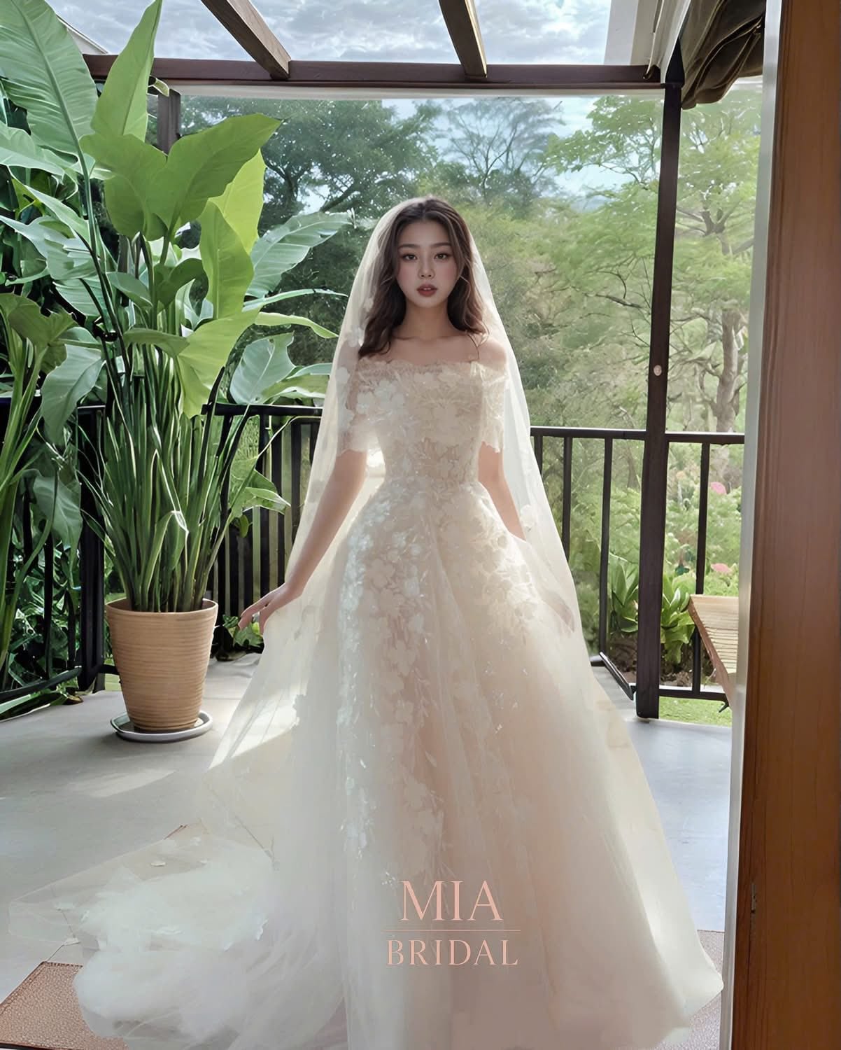 Đầm cưới thiết kế dể thương