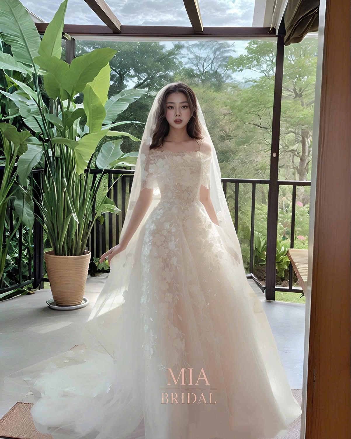 Đầm cưới thiết kế dể thương