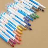Bút Sáp Màu Xoay - 18 Màu (Túi Nhựa PVC) DK3301-18