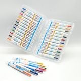 Bút Sáp Màu Xoay Twist Crayon 24 Màu - Hộp Nhựa PP DK3302-24