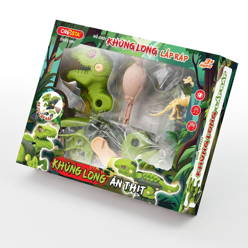 Đồ chơi Khủng long lắp ráp - Khủng long ăn thịt,DK81390
