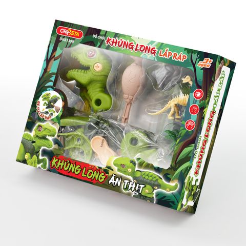 Đồ chơi Khủng long lắp ráp - Khủng long ăn thịt,DK81390